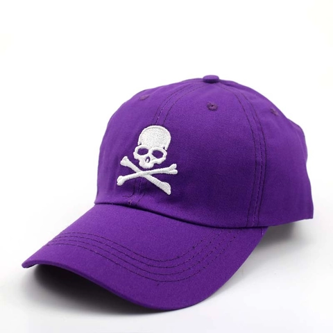 Honkbalpet Katoen Verstelbaar Geborduurd Schedel Streetwear Voor Heren Dames