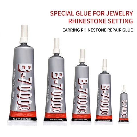 B-7000 Multi-Purpose Adhesive Glue Transparent Waterproof Flexible Strong Bond For Jewelry Making DIY Crafts Phone Repair