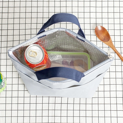 Geïsoleerde Lunchtas Oxford Stof Waterdicht Draagbare Koeltas Voor Picknick Werk School Kantoor Reizen