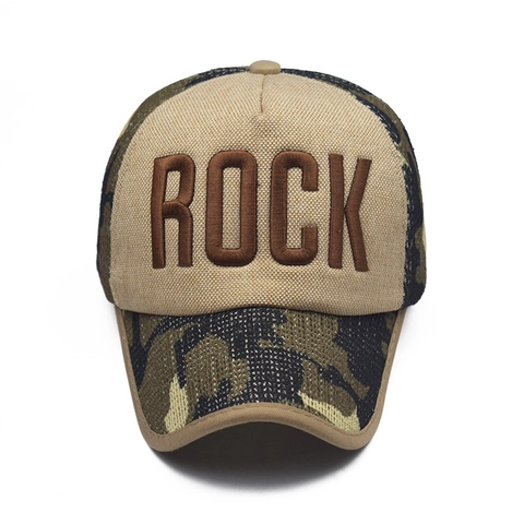 Cappello Da Baseball In Rete Mimetica Ricamato Rock Cotone Lavato Distressed Trucker Hat Stile Street Hip Hop Uomo Donna