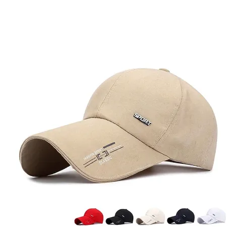 Cappello Da Baseball Con Visiera Lunga Cotone Protezione Solare Cappello Sportivo All'aperto Per Uomo Donna Regolabile