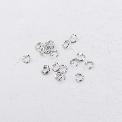 Open Jump Rings Stainless Steel Gold Plated Connectors For Jewelry Making DIY Findings Accessory
