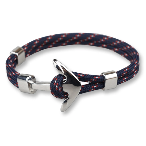 Nautische Anker Armband Gevlochten Polyester Paracord Touw Maritieme Trend Sieraden Voor Heren En Dames