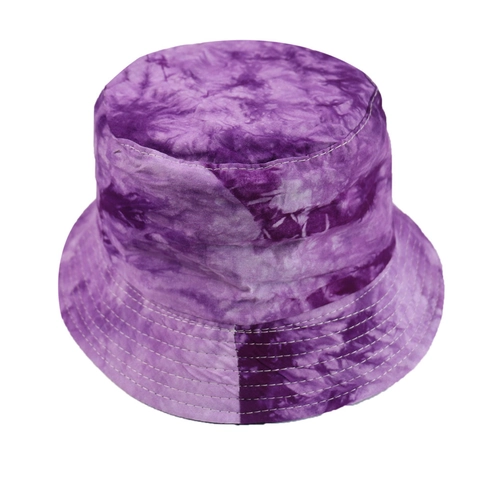 Tie Dye Bucket Hat Reversible Cotton Sun Protection Breathable Double Sided Streetwear Outdoor Cap For Men Women