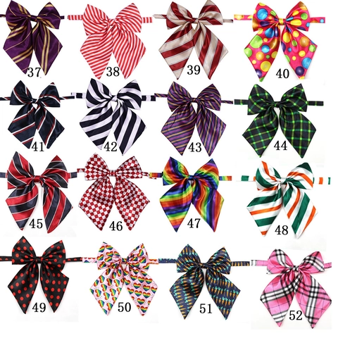 Papillon Per Cani Gatti Cravatta In Raso Regolabile Fiore Per Collare Decorativo A Quadri A Pois Stile Britannico Accessorio