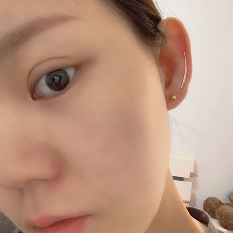 Pendientes De Clip Minimalistas Con Forma De U Curvada Superficie Martillada Latón Chapado En Oro Joyería De Moda Para Mujer
