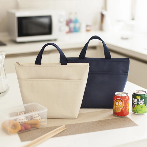 Geïsoleerde Lunchtas Oxford Stof Waterdicht Draagbare Koeltas Voor Picknick Werk School Kantoor Reizen
