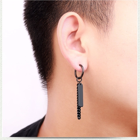 Boucles D'oreilles En Acier Inoxydable Noir Avec Croix Crâne Araignée Punk Gothique Halloween Bijoux Unisexe