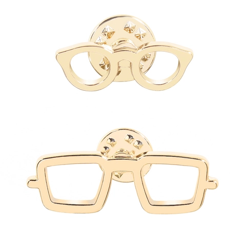 Kreative Gold Sonnenbrille Rahmen Brosche Pin Legierung Brille Form Für Anzug Revers Hemd Kleid Mode Schmuck Zubehör