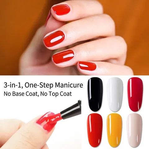 Pluma De Esmalte De Uñas De Gel De Un Solo Paso UV LED Profesional Portátil Sin Base Ni Capa Superior Manicura