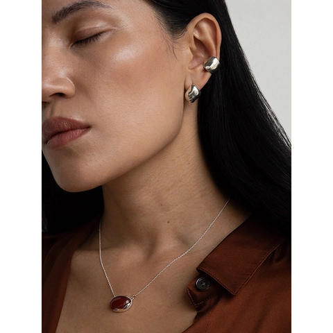 Orecchini a Polsino Minimalisti in Rame per Donna Stile Vintage Senza Buco Clip su Orecchini Placcati Oro Argento Forma a U