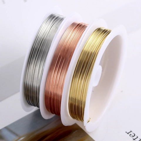 Copper Wire Jewelry Making Crafting Shaping Beading Metal Cord For DIY Findings Handmade Accessories