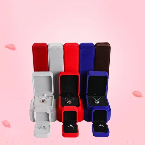 Fluwelen Sieradendoos Organizer Voor Ring Ketting Hanger Armband Cadeauverpakking Elegante Opslag Display
