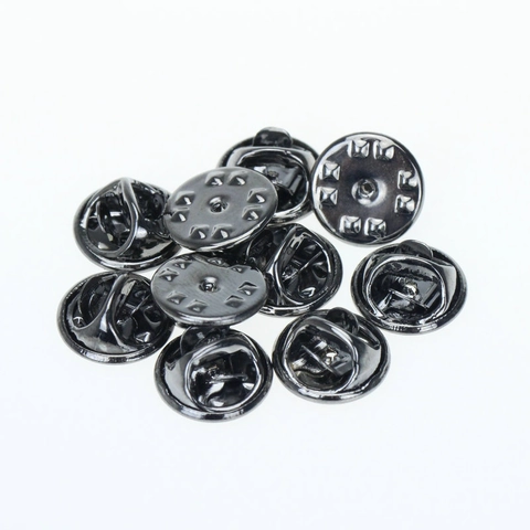 Cierres De Mariposa Repuesto Metal Aleación Caucho Para Broches Insignias Etiquetas De Nombre Joyería DIY Accesorios
