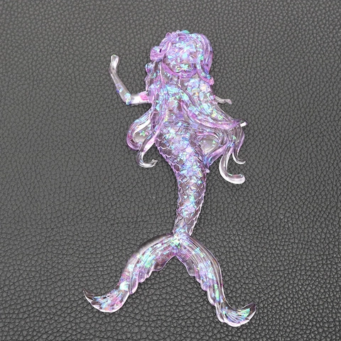 Mermaid Silikonform Für Harz Epoxy DIY Handgemachte Tortendekoration Fondant Schokolade Gips Spiegeloberfläche Wiederverwendbar