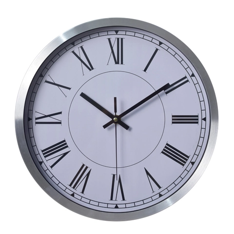 Orologio Da Parete Rotondo Moderno Plastica Movimento Al Quarzo Silenzioso A Batteria Minimalista Per Soggiorno Camera Ufficio
