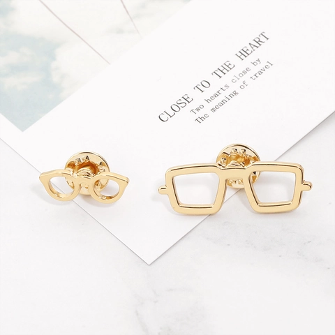 Moda Creativa Occhiali Da Sole Forma Spilla Lega Smalto Pin Da Risvolto Tendenza Gioielli Accessorio Per Vestiti Borse Unisex