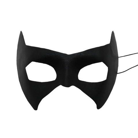 Maschera In PVC Nero Maschera Mezza Faccia Misteriosa Per Halloween Festa In Costume Accessori Cosplay Leggera Con Fascia Elastica