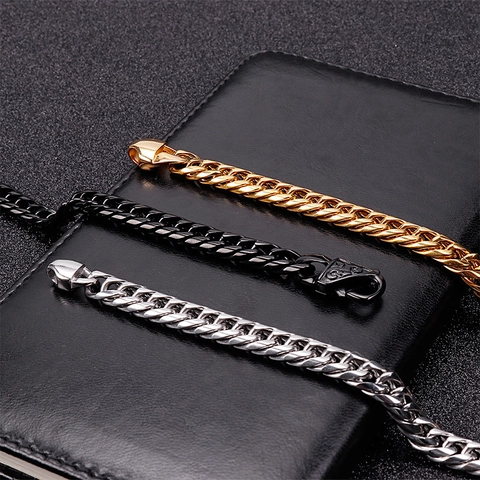 Collana A Catena Cuban Link Acciaio Inossidabile Lucido Hip Hop Gioielli Streetwear Per Uomo E Donna