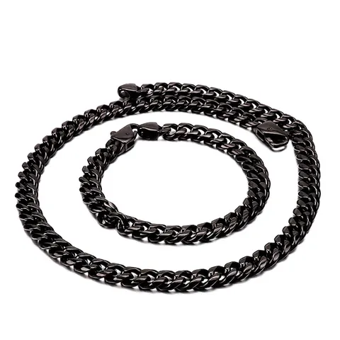 Collana A Catena A Maglia Cubana In Acciaio Inossidabile Da Uomo Hip Hop Streetwear Gioielli Di Moda Minimalisti