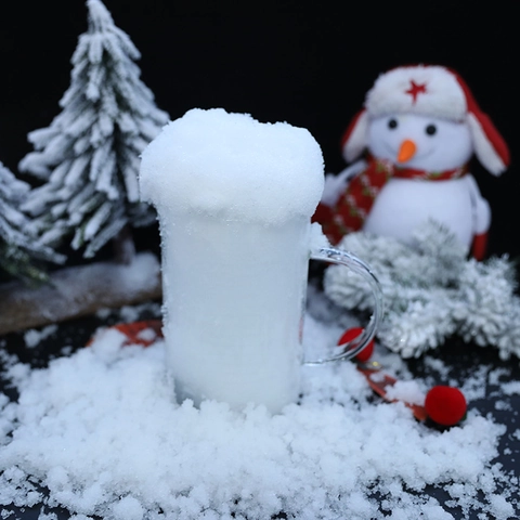 Realistisch Instant Sneeuwpoeder Voor Kerstversieringen DIY Ambachten Winter Scene Fotografie Rekwisieten Polymeer