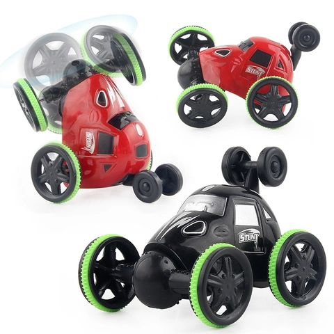 2.4G Remote Control Stunt Car For Kids 360 Degree Flips Rotating Mini RC Vehicle Toy Plastic Boys Stunt Car Gift