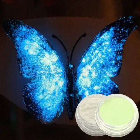 Polvere Per Unghie Luminosa Brilla Al Buio Glitter Fluorescenti Al Fosforo Per Decorazione Manicure Fai Da Te Professionale
