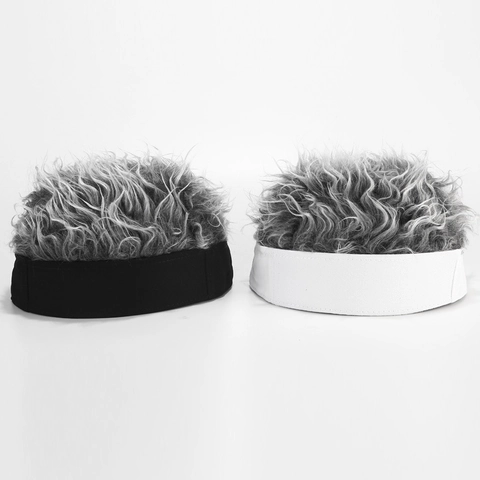 Cappello Con Parrucca Novità Berretto Per Capelli Divertente Cappello Da Proprietario Terriero Con Capelli Sintetici Cotone Retrò Per Uomini Donne Festa All'aperto Golf