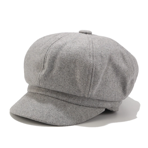 Gorra Newsboy Mezcla De Lana Estilo Británico Vintage Sombrero Octogonal Para Hombre Mujer Otoño Invierno Casual Color Sólido Cálido