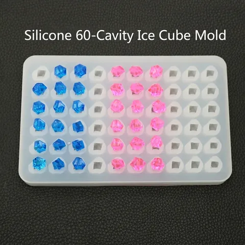 Multi Cavity Silicone Ice Cube Mold Square Diamond Shape DIY Resin Casting Tray For Chocolate Candy Jelly