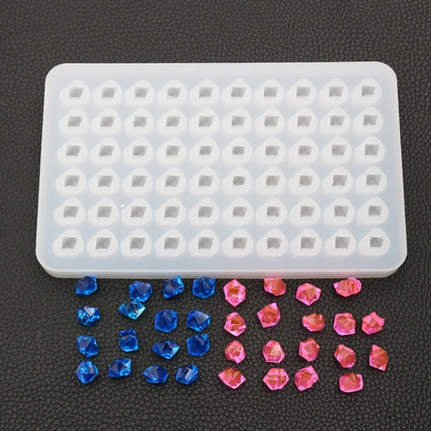 Multi Cavity Silicone Ice Cube Mold Square Diamond Shape DIY Resin Casting Tray For Chocolate Candy Jelly