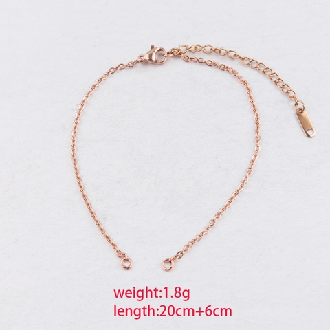Stainless Steel Bracelet Chain Adjustable Minimalist Jewelry Making DIY Accessory With Lobster Clasp Extension