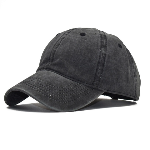 Gorra De Béisbol De Algodón Lavado Retro Color Sólido Sombrero De Sol Ajustable Para Niños Niños Niñas