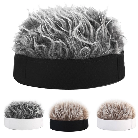 Gorro Sin Ala Con Peluca Algodón Novedad Punk Streetwear Gorra De Propietario Para Hombres Mujeres Fiesta Exterior