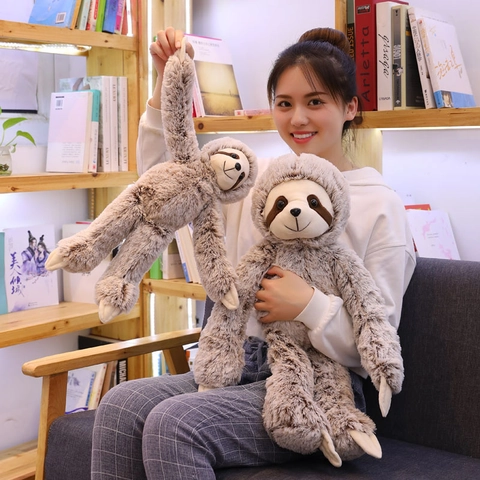 Faultier Plüschtier Realistisches Stofftier Weiche Faultier Puppe Süßes Wildlife Spielzeug Für Kinder Wohnkultur