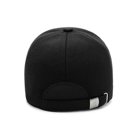 Men Woolen Baseball Cap With Ear Protection Flaps Winter Warm Adjustable Simple Dad Hat Outdoor Business