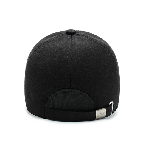 Gorra De Béisbol De Invierno Para Hombre Con Orejeras Cálida Gruesa Tela De Lana Bordado Deportivo Puntada Zigzag Ajustable
