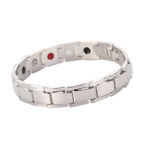 Men Magnetic Therapy Link Chain Bracelet Health Care Energy Metal Adjustable Jewelry For Him