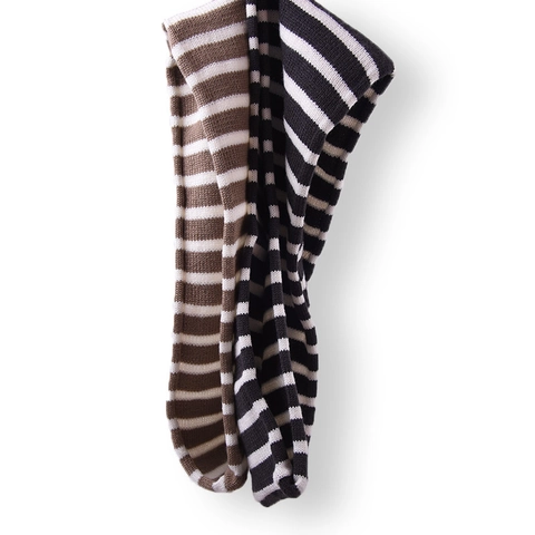 Kids Strickschal Loop Schal Gestreift Wolle Warm Winter Für Jungen Und Mädchen Weich Herbst Zubehör