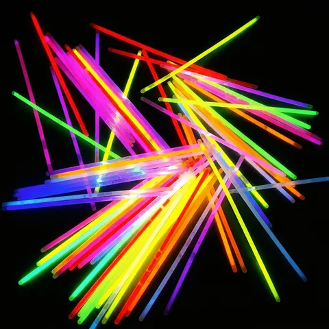 Multi Color Knicklichter Neon Leuchtende Armbänder Mit Verbindern Partyzubehör Konzert Event Kunststoff
