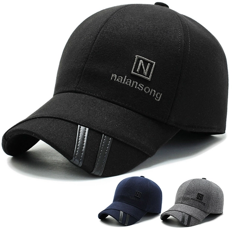 Gorra De Béisbol De Invierno Para Hombre Sombrero De Lana Gruesa Con Protección Para Los Oídos Cortavientos Cálida