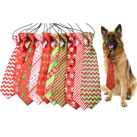 Cravate De Noël Pour Grands Chiens Sangle Élastique Réglable Motif Bonhomme De Neige Flocon De Neige Accessoire Festif