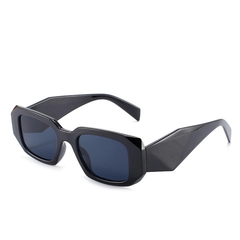 Lunettes De Soleil Rétro À Monture Géométrique Polygone Femmes Protection UV400 Lunettes De Mode Rectangulaires Accessoires Extérieurs