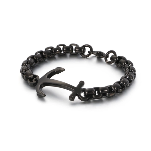 Bracciale Con Ancora Da Uomo Acciaio Inossidabile Stile Nautico Pirata Vintage Catena A Maglie Pesanti Gioielli Di Moda