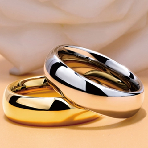 Minimalist Titanium Steel Smooth Polished Band Ring For Men Women Couple Plain Simple Geometric Finger Jewelry Simple Design