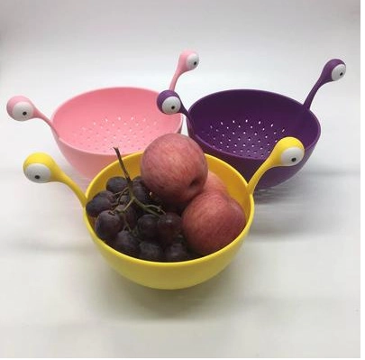 Scolapasta A Forma Di Mostro Carino Plastica Scolatore Per Pasta Design Grandi Occhi Cesto Per Frutta Accessorio Cucina
