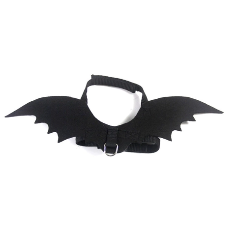 Halloween Pet Bat Wings Costume Lightweight Felt Fabric Adjustable Harness For Cats And Small Dogs