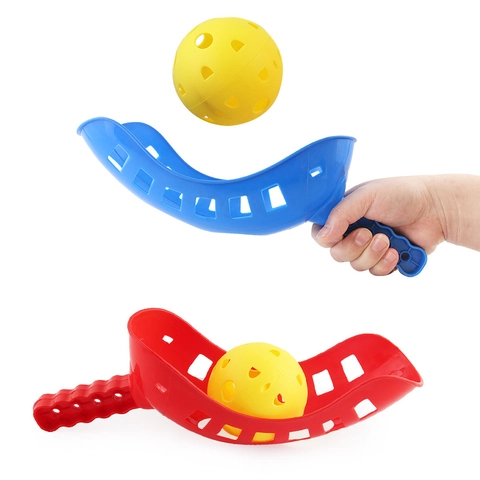 Plastic Schepbal Werpers En Holle Bal Speelgoed Voor Buiten Werp En Vangspel Ouder Kind Interactie