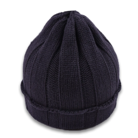 Gorro De Punto Acanalado Para Niños Gorro De Lana Cálido Invierno Color Sólido Elástico Para Bebés Niños Niñas
