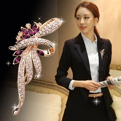 Spilla Elegante In Lega Strass Perla Artificial Sintetica Fiore Animale Cuore Vintage Spilla Gioielli Per Donna Matrimonio Festa